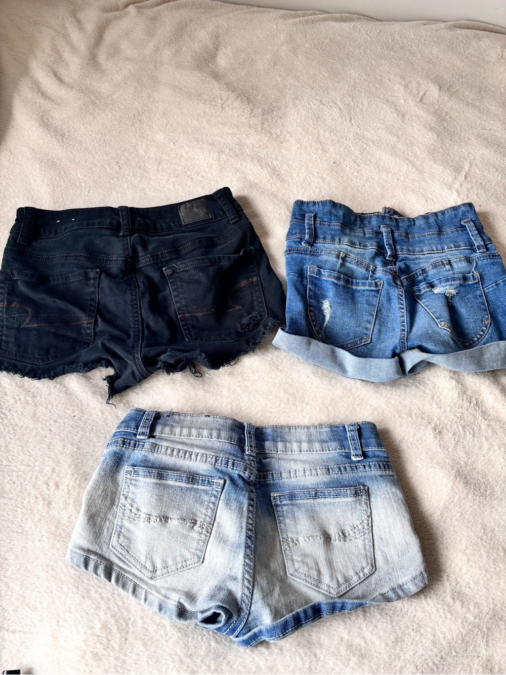 3 Pack Bundle -  Denim Shorts Trio - XS